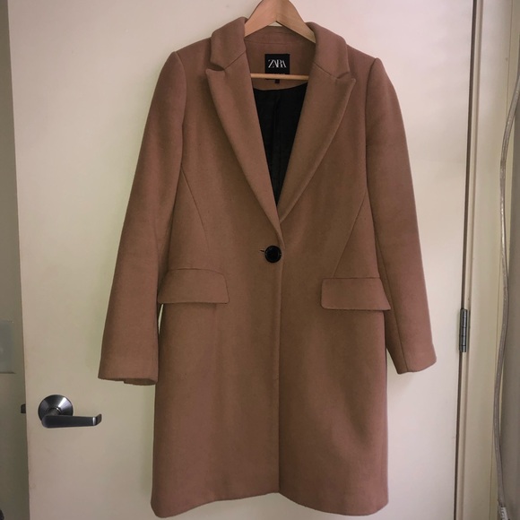 Zara Classic Tan Women's Coat Size XS - Picture 4 of 9